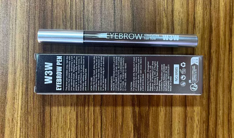 Lápiz de Cejas Líquido Microblading 4 Puntas – Larga Duración y Resistente al Agua