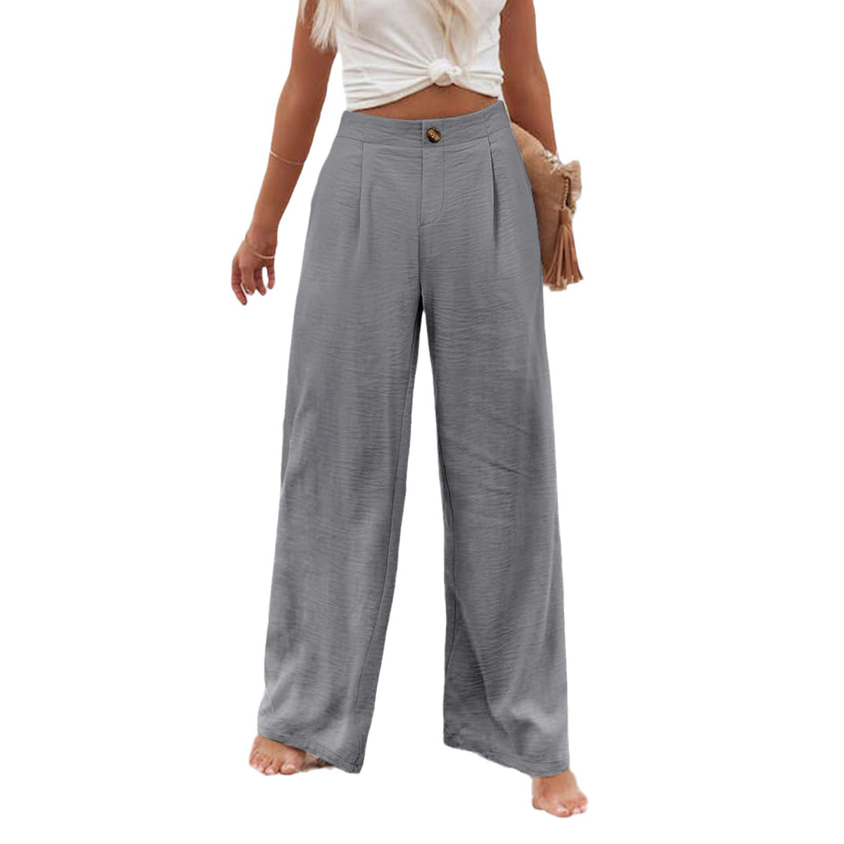 Pantalón Wide Leg Palazzo — Tiro Alto y Máxima Comodidad