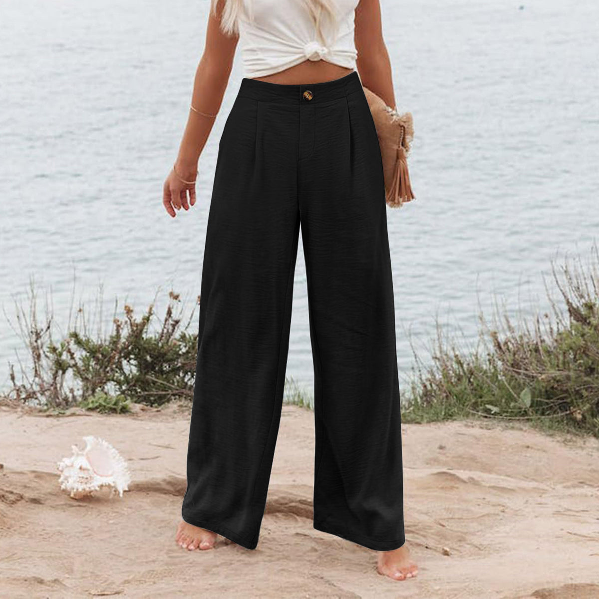 Pantalón Wide Leg Palazzo — Tiro Alto y Máxima Comodidad