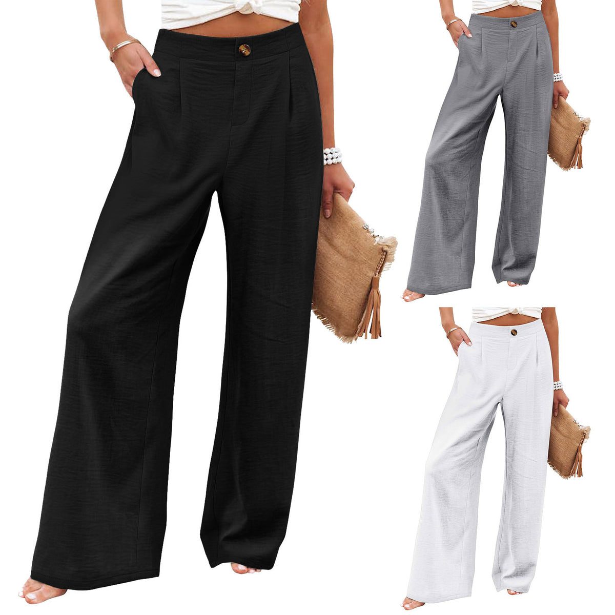 Pantalón Wide Leg Palazzo — Tiro Alto y Máxima Comodidad