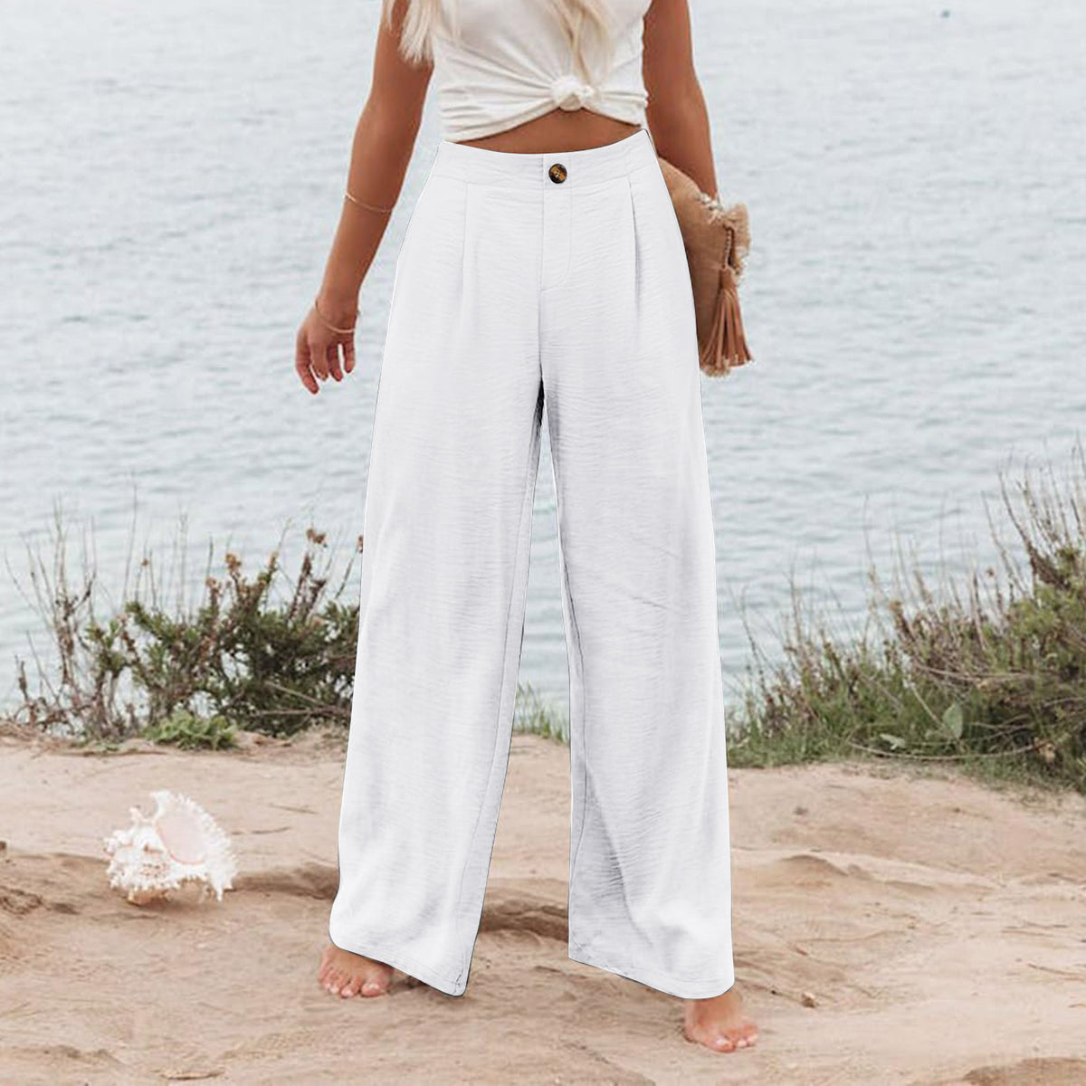 Pantalón Wide Leg Palazzo — Tiro Alto y Máxima Comodidad